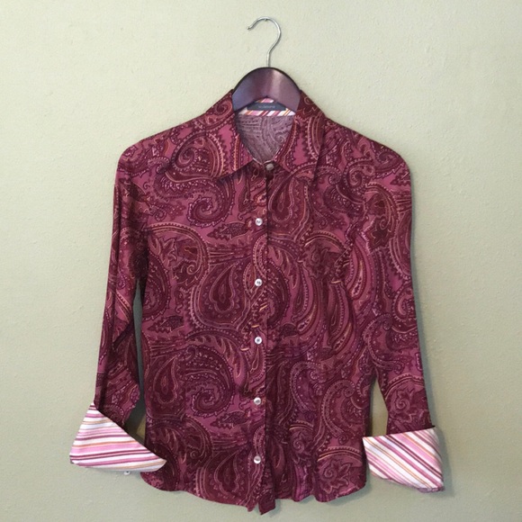 70’s inspired paisley patterned dress shirt! - Picture 8 of 8